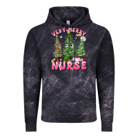 Cloud Black very merry nurse Vintage Hoodie - MaliasSmallBusiness