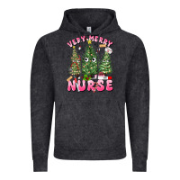 Vintage Black very merry nurse Vintage Hoodie - MaliasSmallBusiness