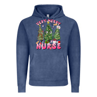Vintage Denim very merry nurse Vintage Hoodie - MaliasSmallBusiness