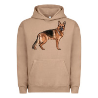 Pigment Burro German Shepherd Dog Illustrations Urban Hoodie - LillyAllenDesigns