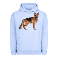 Pigment Grape Ice German Shepherd Dog Illustrations Urban Hoodie - LillyAllenDesigns