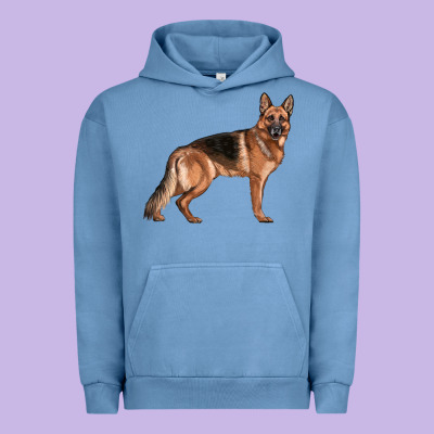 German Shepherd Dog Illustrations Urban Hoodie Designed By Lillyallendesigns