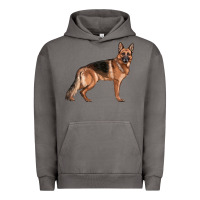 Pigment Tornado German Shepherd Dog Illustrations Urban Hoodie - LillyAllenDesigns