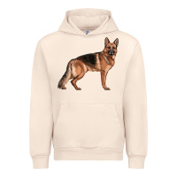 Sandshell German Shepherd Dog Illustrations Urban Hoodie - LillyAllenDesigns
