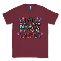 Burgundy little miss america Classic Tee - CowhideDigitalArt