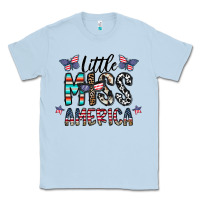 Dusty Blue little miss america Classic Tee - CowhideDigitalArt