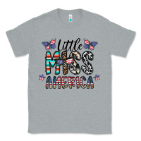 Heather Grey little miss america Classic Tee - CowhideDigitalArt