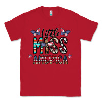Red little miss america Classic Tee - CowhideDigitalArt