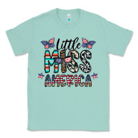 Seafoam little miss america Classic Tee - CowhideDigitalArt