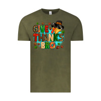 Vintage Olive give thanks bro Vintage Tee - MaliasSmallBusiness