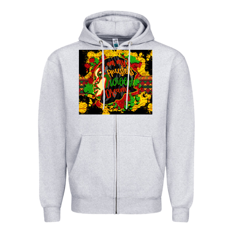 I Am My Ancestors Wildest Dreams Zipper Hoodie by CowGirlArtShop | Teevron