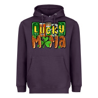 Plum St. Patrick's lucky mama Heavyweight Hoodie - OliviaCreatesArt