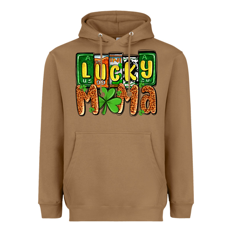 St. Patrick's Lucky Mama Heavyweight Hoodie by OliviaCreatesArt | Teevron