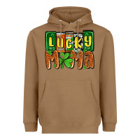 Toasted Coconut St. Patrick's lucky mama Heavyweight Hoodie - OliviaCreatesArt