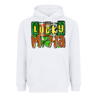 White St. Patrick's lucky mama Heavyweight Hoodie - OliviaCreatesArt