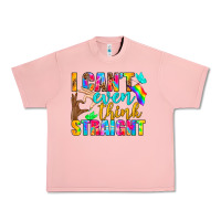 Salmon LGBTQ I Can't Even Think Straight Urban Heavy Tee - BundleAndBundleShop