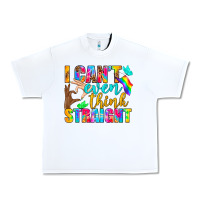 White LGBTQ I Can't Even Think Straight Urban Heavy Tee - BundleAndBundleShop
