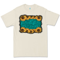 Bone sunflower background Premium Tee - BarkalooDesign