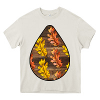Cream Fall Teardrop Heavy Core Tee - LillyAllenDesigns