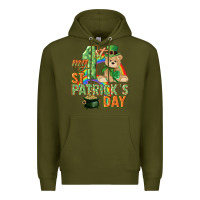 Army Green My first St. Patrick's Day Premium Hoodie - CowGirlArtShop