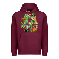 Burgundy My first St. Patrick's Day Premium Hoodie - CowGirlArtShop