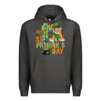 Charcoal Heather My first St. Patrick's Day Premium Hoodie - CowGirlArtShop