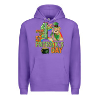 Purple My first St. Patrick's Day Premium Hoodie - CowGirlArtShop