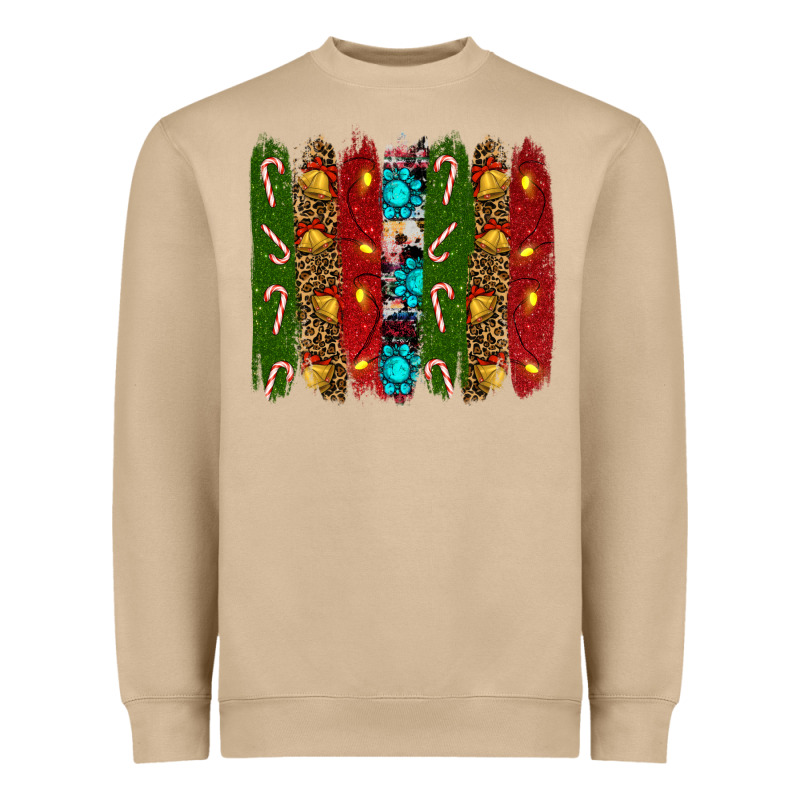 Christmas Brushstrokes Heavyweight Sweatshirt by RanaPortraitStore | Teevron