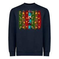 Navy christmas brushstrokes Heavyweight Sweatshirt - RanaPortraitStore