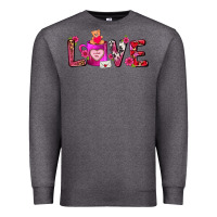 Charcoal Heather Love Coffee Mug Valentines Day Premium Sweatshirt - FaDigitalArtStudio