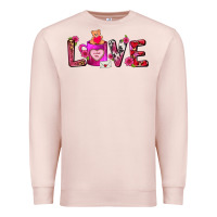 Pale Pink Love Coffee Mug Valentines Day Premium Sweatshirt - FaDigitalArtStudio