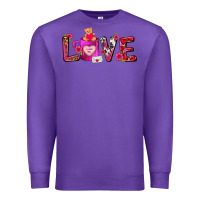 Purple Love Coffee Mug Valentines Day Premium Sweatshirt - FaDigitalArtStudio