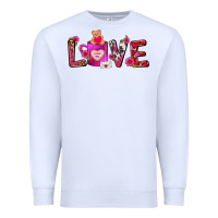 White Love Coffee Mug Valentines Day Premium Sweatshirt - FaDigitalArtStudio