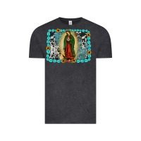 Vintage Black Gemstone our lady of Guadalupe Vintage Tee - JahusDesignShop