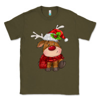 Army Green christmas baby deer Classic Tee - MaliasSmallBusiness