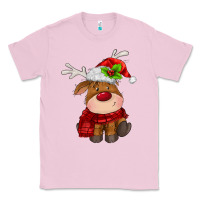 Bubblegum Pink christmas baby deer Classic Tee - MaliasSmallBusiness
