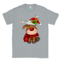 Heather Grey christmas baby deer Classic Tee - MaliasSmallBusiness