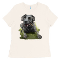 Bone Texas Blue Lacy Dog Ladies Tee - LillyAllenDesigns