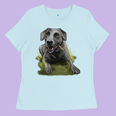 Texas Blue Lacy Dog Ladies Tee Designed By Lillyallendesigns