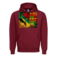 Burgundy juneteenth 1865 because my ancestors werent free in 1776 tumbler Zipper Hoodie - CowGirlArtShop