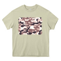 Mossy milky camouflage Heavy Core Tee - BarkalooDesign