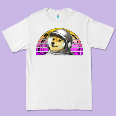 Dogecoin To The Mars Premium Tee Designed By Jasminsmagicworld