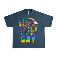 Midnight Navy Western It's Great Day To Be Gay Urban Heavy Tee - BundleAndBundleShop
