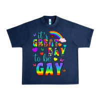 Navy Western It's Great Day To Be Gay Urban Heavy Tee - BundleAndBundleShop
