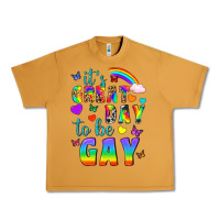 Peanut Butter Western It's Great Day To Be Gay Urban Heavy Tee - BundleAndBundleShop