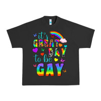 Pigment Black Western It's Great Day To Be Gay Urban Heavy Tee - BundleAndBundleShop