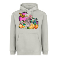 Moon Dust Easter rabbits and cross Heavyweight Hoodie - OliviaCreatesArt