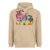 Mushroom Easter rabbits and cross Heavyweight Hoodie - OliviaCreatesArt