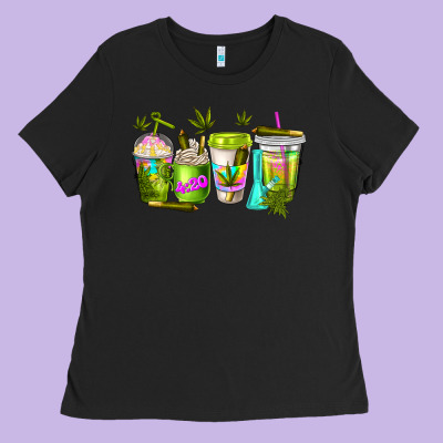 Coffee Cups Ladies Tee Designed By Nancycooperartshop