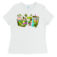 White coffee cups Ladies Tee - NancyCooperArtShop